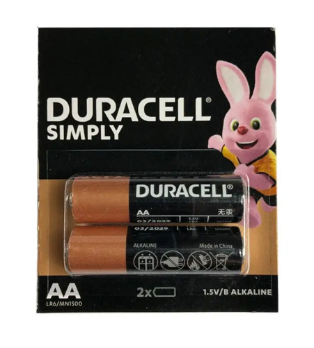 Батарейка  Duracell AA LR06 цена за 1шт  03.2034г Оригинал!  02282