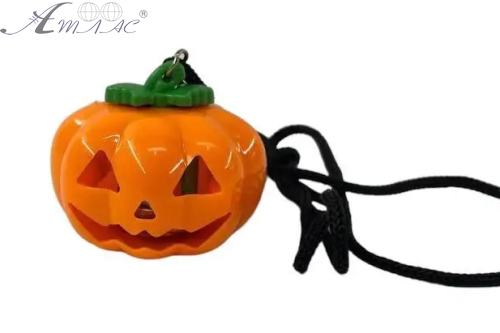 Кулон Тыква с подсветкой пластик 4см  06277