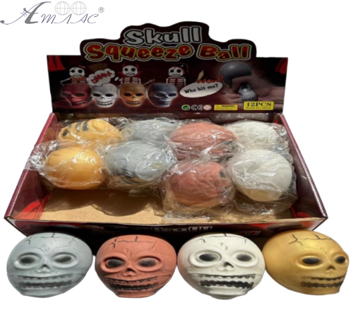Игрушка Череп Антистресс Сквиш 7 см  6071-12