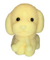 Іграшка Силіконова собака Кольорова жовта 6см 16740