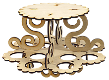 Сувенир "Пасхальная подставка с завитками" для паски и 12 яиц 23.5 х 13 см AS-4221, В-0381