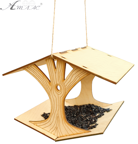 Кормушка окрашенная № 2/1 морилка под лаком 24.5 х 22.5 х 19.7 см AS-4292 Кормушка окрашенная № 2/1 морилка под лаком 24.5 х 22.5 х 19.7 см AS-4292