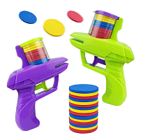 Іграшка Пістолет стріляє м'якими дисками 15 штук  С76034