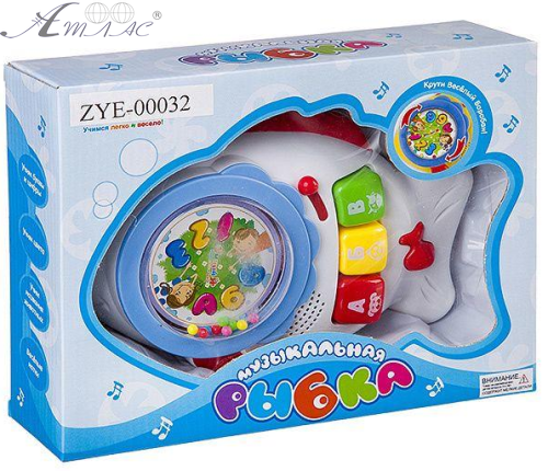 Іграшка Музична Рибка світло і звук  00032