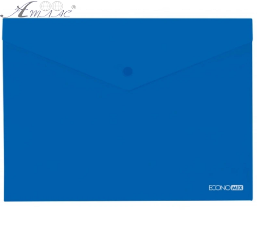 Папка на кнопці А4 Economix синя 31301-02