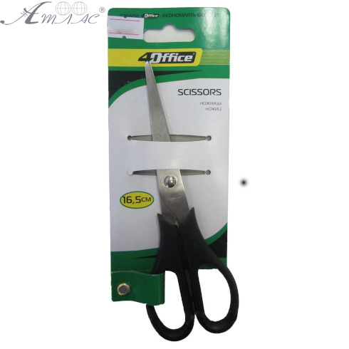 Ножиці 4Office 16,5 см, виготовлені з нержавіючої сталі 02580      