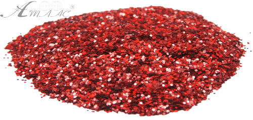 Блискітки (Гліттер) великі Голографічні Атлас 3 гр - Червоний AS-2462 фото 2