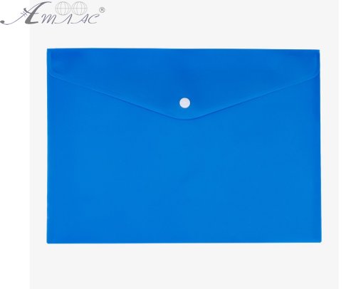 Папка на кнопке А4 Синяя  12916