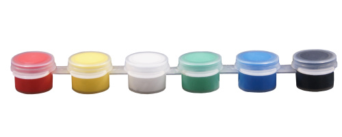 2 мл Краска Акриловая Яркая спайка 6 цветов по 2 мл AS-1225, А-200