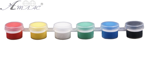 2 мл Фарба Акрилова Яскрава спайка 6 кольорів по 2 мл AS-1225, А-200