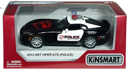 Машинка Kinsmart Dodge SRT Viper GTS 2013 рік Police KT5363WР