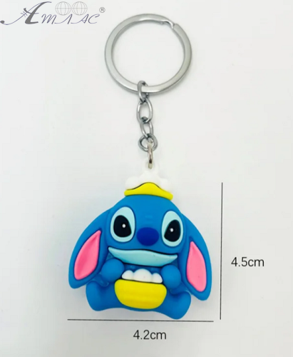 Брелок Стич микс 4,5 см резина  14237 фото 2