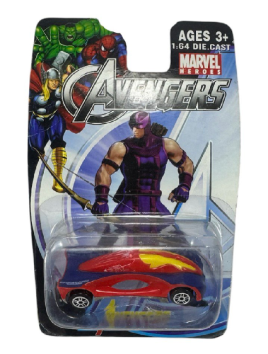 Игрушка Машинка металл + пластик 7 см Микс Супергерои  666-1