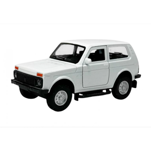 Машинка Автосвіт ВАЗ 2121 Нива Белая металл 10,5см  М5665