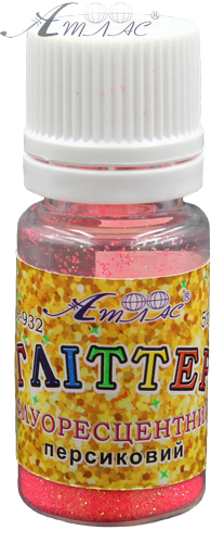 Блестки (Глиттер) Флуоресцентные Атлас 5 гр - Персиковый AS-2032, А-932 фото 2 Блестки (Глиттер) Флуоресцентные Атлас 5 гр - Персиковый AS-2032, А-932 фото 2