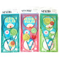 Линейка Спирограф 20 см для рисования окружностей  1328