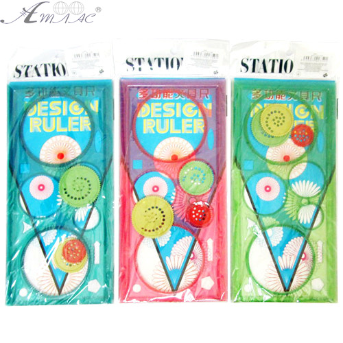 Линейка Спирограф 20 см для рисования окружностей  1328