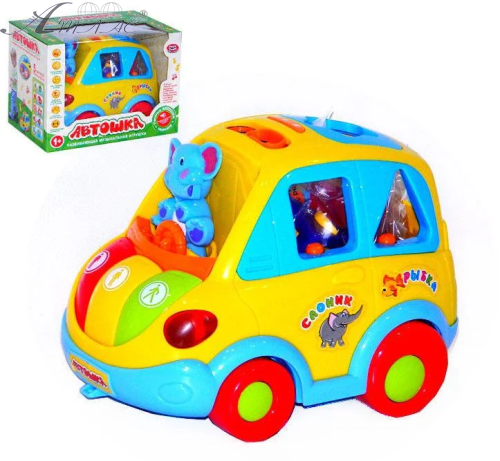 Іграшка Машина Музична Автошка сортер + світло + звук  9198