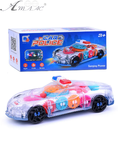 Игрушка машинка Полиция яркая с шестеренками ездит со светом и звуком  31338-G2