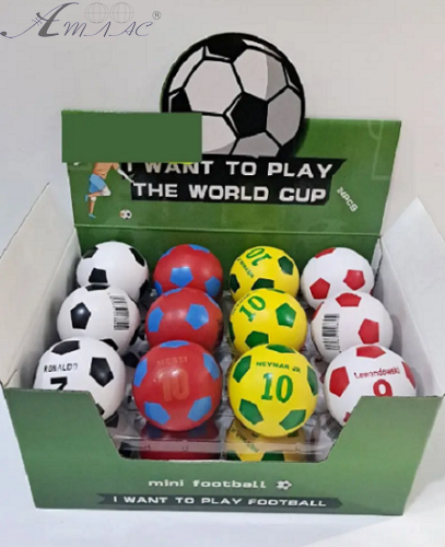 Іграшка М'яч стрибунець 6см футбольна тема мікс кольорів  01169