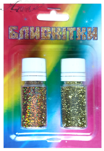 Блестки (Глиттер) Набор № 22 - 7 гр ( 2 шт ) - Золото Гол + Золото AS-2222, А-992 фото 3 Блестки (Глиттер) Набор № 22 - 7 гр ( 2 шт ) - Золото Гол + Золото AS-2222, А-992 фото 3