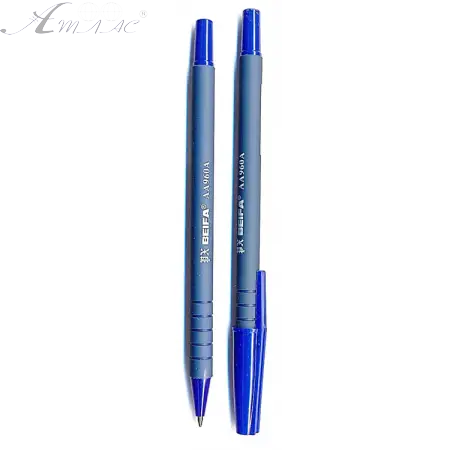 Ручка кулькова BEIFA  Синя, оксамитова  AA960A