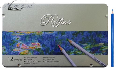 Карандаши цветные Marco Raffine 12 цветов шестигранные в металлическом пенале 7100-12TN Карандаши цветные Marco Raffine 12 цветов шестигранные в металлическом пенале 7100-12TN
