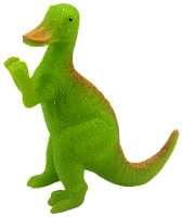 Іграшка силіконова антистрес, динозавр зелений качконіс 9 см 08520