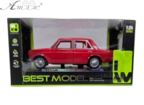 Машинка Best Model ВАЗ 2106 Жигулі Червона світло звук пластик 18см  D700-11D фото 3