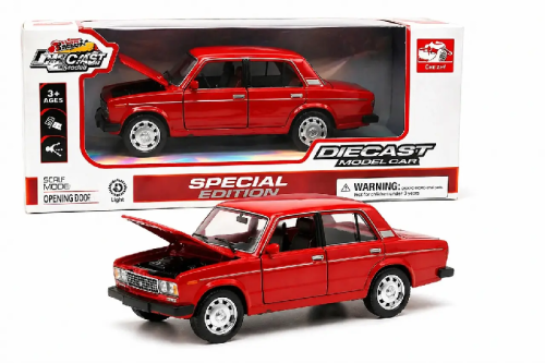 Модель DieCast Replica ВАЗ 2106 Красная свет, звук, металл, инерционная 14см 611A, 16445 фото 2 Модель DieCast Replica ВАЗ 2106 Красная свет, звук, металл, инерционная 14см 611A, 16445 фото 2