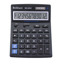 Калькулятор Brilliant BS-0222 настольный 12разр. 2памяти 176 х 140мм