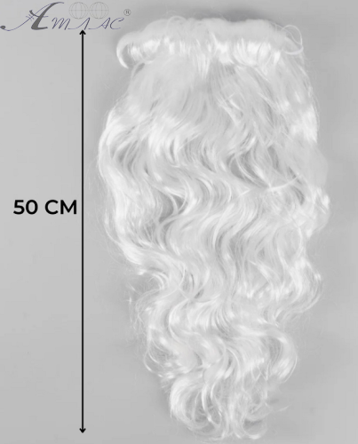 Борода Діда Мороза 50 см 13304