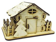 Будинок № 15 сувенірний з рухомими дверима 15 х 8 х 9 см AS-4264, F-0144