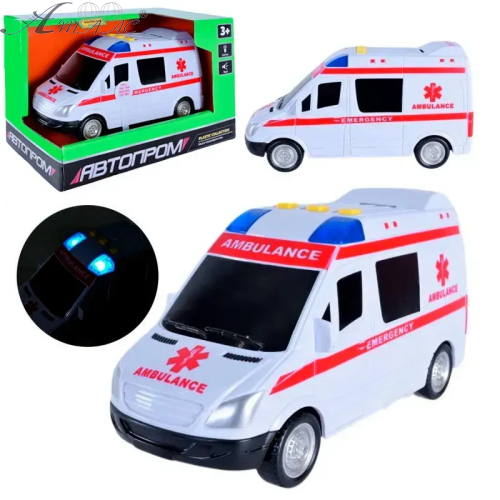 Машинка Автопром Швидка допомога 18см світло та звук  7994