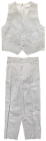 Комплект брюки + жилет белые, р.3 14287