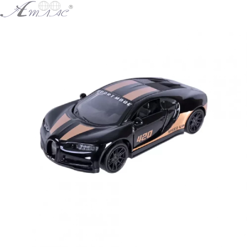 Машинка Автопром Bugatti Chiron 10см Чорна метал  00798