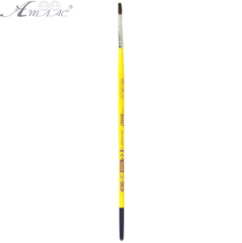Пензель поні, рівна, № 2, zibi, жовта ручка ZB6942PF-2 