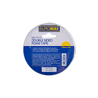 Скотч Двосторонній спінена основа Buromax 12 мм х 2 м х 1 мм  7510