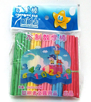 Палички рахункові в пакеті 100 штук 7,8см  1492