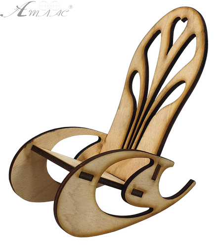 Мебель для кукол типа Барби - Кресло-качалка 12.5 х 7 х 16 см AS-4021, F-0209