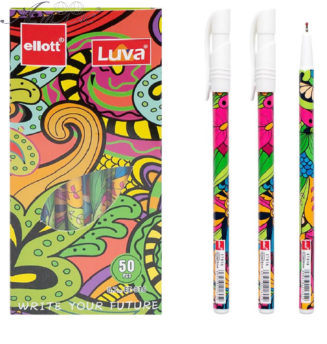 Ручка шариковая Ellott Luva синяя 0,7мм  07418