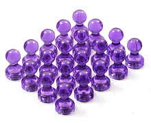 Магнит неодимимовый Пешка прозрачный для доски 16х11мм 1шт Фиолетовый  05300