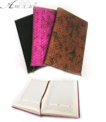 Ежедневник недатированный А5 JO кожа, микс змея 0506