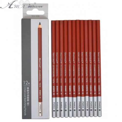 Карандаши художественные Marco Raffine угольные  7015-12CB