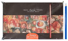 Олівці кольорові Marco Renoir 36 кольору Кедр в металевому пеналі FineArt-36TN 