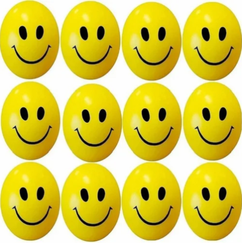 Игрушка Мячик мягкий фомовый 6см Смайл  08310 фото 2