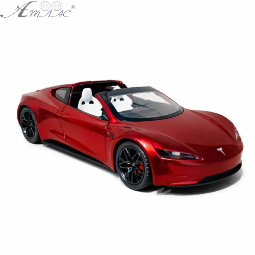 Машинка Автопром Tesla Roadster Червона 19см  AP7729