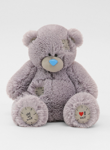Игрушка Мягкая Мишка с латками серый 31 см  4/9