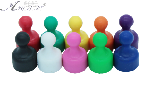 Магніт неодимовий Пішак для дошки 12х20мм 1шт Чорний  06412 фото 2