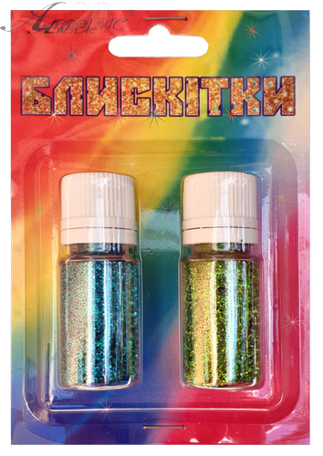 Блестки (Глиттер) Набор № 28 - 7 гр ( 2 шт ) - Бирюза Гол + Зеленый светлый Гол AS-2228, А-998 Блестки (Глиттер) Набор № 28 - 7 гр ( 2 шт ) - Бирюза Гол + Зеленый светлый Гол AS-2228, А-998